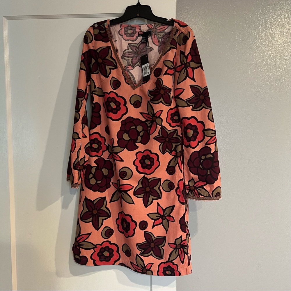 NWT Diesel Corduroy Floral Split-Back Top, M